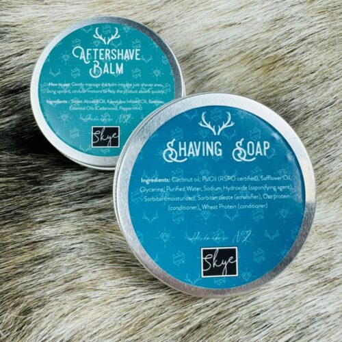 Shaving soap & aftershave balm set. Gifts for Him. Gifts NZ. Gifts for men.