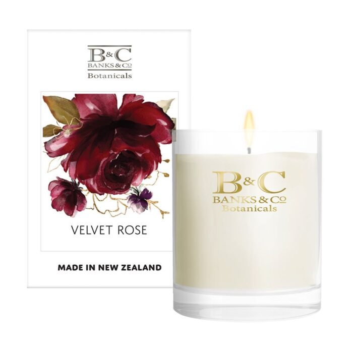 Banks & Co Candles. Velvet Rose. Gifts for Her. Gifts for Home.