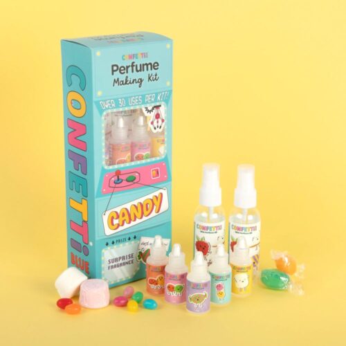 Confetti Blue Perfume Kit. Candy Scent. Gifts for Kids. Gifts for Girls.