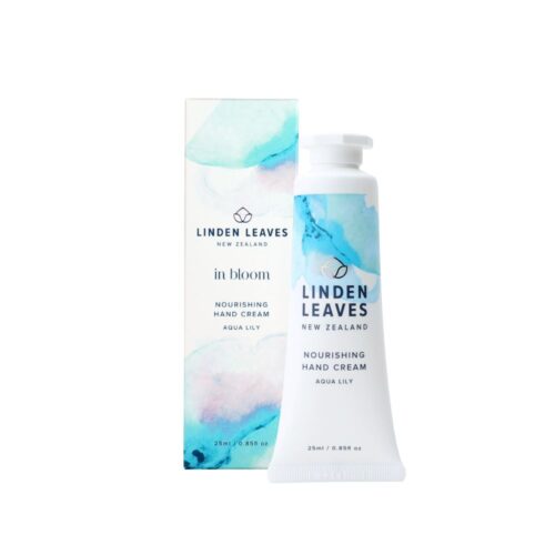 Linden Leaves Hand Cream. 25ml. Aqua Lily. Gifts for Her.