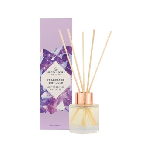 Linden Leaves Room Diffuser. 50ml. Amethyst. Gifts for Her. Gifts for the Home.