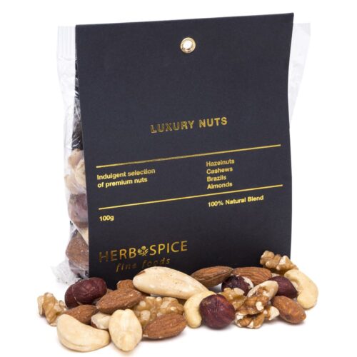 Luxury Nut Mix. Hazelnuts, Cashews, Brazil Nuts, Almonds.