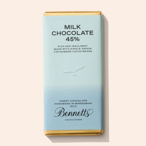 Bennetts of Mangawhai Chocolate Bar. Milk Chocolate. Gifts for Her. Gifts for Him. Gifts for Them. Housewarming Gifts.