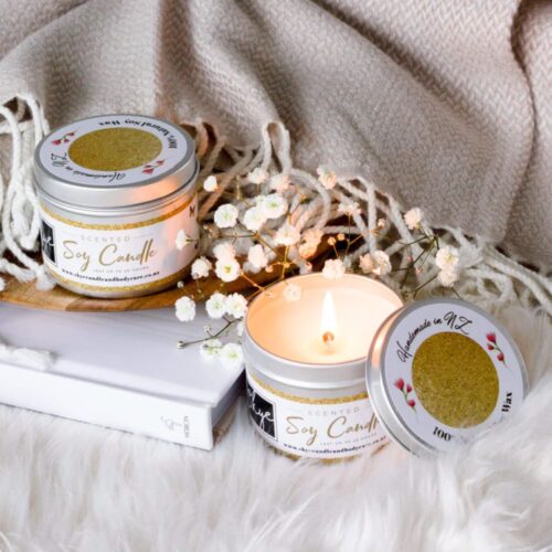 Skye Candle & Bodycare Soy Candle. Candle in Tin.