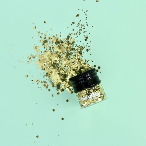 No Nasties Glitter. Gold Bio Degradable Glitter.