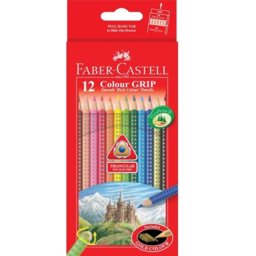 Faber Castell 12pk Colour Grip Coloured Pencils.