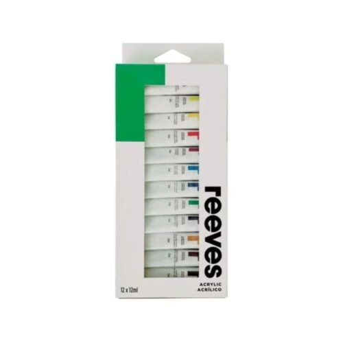 Reeves Acrylic Paints. 12pk of 12ml paints